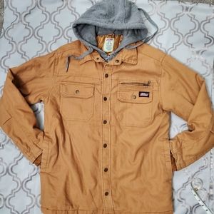 Dickies Cognac Thick Utility Hooded Rugged Jacket  Size S